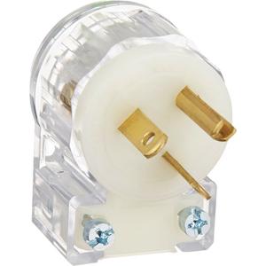Angled Hospital Grade Extension Plug - 20 Amps, 6-20P, 250 V, Nylon