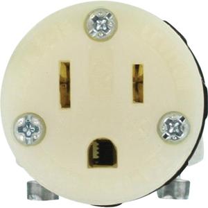 Hospital Grade Extension Plug Connector - 5-15R, Nylon