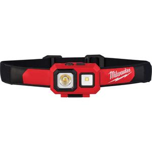 Spot & Flood Beam Headlamp - LED, 450, 2, Plastic, AAA, Red, 100 m, Included, White, IP54, 25