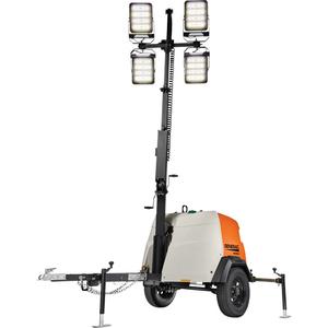 Automated Mobile LED Light Tower - Diesel, 6000 Watts, 172200, 23', Vertical, 4, 296 W, 1 Year (Unlimited Hours), 2 Years (2000 Hours)