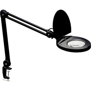 Adjustable Magnifier Lamp - 47", C-Clamp, Black, LED, 8 W, 3, 120, 3000 K, 760, 30000 Hours