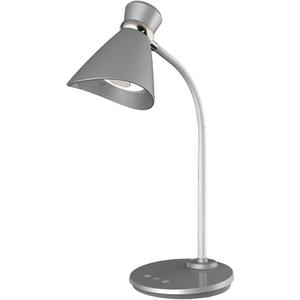 Desk Lamp - 16", Flat Table Base, Silver, LED, 6 W, 120, 3000 K, 350, 30000 Hours