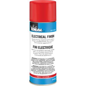 Quick-Dry Enamel Electrical Finish Paint - Aerosol Can, Red, Red, 340 g