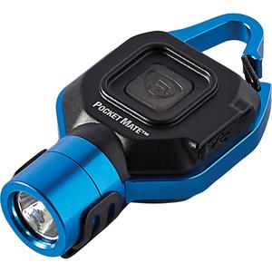 Pocket Mate® USB Flashlight - LED, 325, 0.33, Aluminum, Rechargeable, Blue, 76 m, Included
