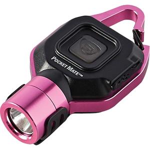 Pocket Mate® USB Flashlight - LED, 325, 0.33, Aluminum, Rechargeable, Pink, 76 m, Included