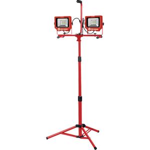 Twin Work Light with Tripod - LED, 6000, 40 W, Aluminum, 8', 30,000 Hours