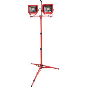 Twin Work Light with Tripod - LED, 8000, 72 W, Aluminum, 8', 30,000 Hours