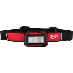 Magnetic Headlamp & Task Light - LED, 450, 2.5, Rechargeable, Black/Red, Included, White