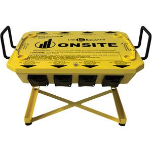 Power Distribution Box - 8, 125/250V 50A California standard, 125/250V 50A California standard, 1 x Quad USB Outlet, 1 x 240V/30A NEMA L6-30 outlet (not GFCI protected)