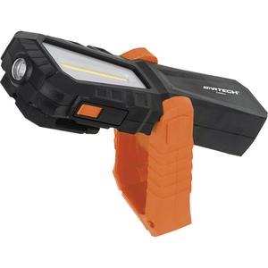 Rechargeable COB Work Light with Magnetic Pivot Base - LED, 240, Plastic, USB, Li-ion, 4 hr, 6-1/2"