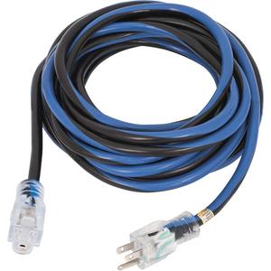 JLEC-1425S Contractor Grade Extension Cord - Indoor/Outdoor, 25', 50', 100', 14, 15 A, Black/Blue, 125 V, 1875 W, SJTOW, ULC