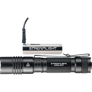 ProTac® 2L-X Multi-Fuel Tactical Flashlight - LED, 500, 3.25, Aluminum, Black, Rechargeable/CR123A, Included, 165 m, 6800, 5.14" (13.06 cm)