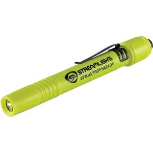 Stylus Pro® HAZ-LO® Intrinsically-Safe Penlight - LED, 105, 2.25, AAA, Yellow, 39 m, Included, White, 5.92"