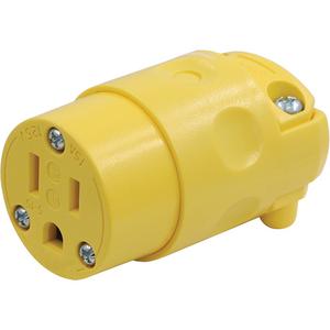 Replacement Connector - 5-15R, Plastic, Yellow, 1875 W, 15 A, 125 V