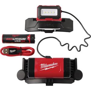 Bolt™ Redlithium™ USB Headlamp - LED, 600, 4, Rechargeable, Black/Red, Included, White