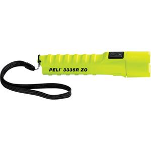 3335R Flashlight - LED, 246, 6.25, 58, Plastic, Safety Yellow, Rechargeable, Included, 151 m, 6.11" (15.5 cm), 4.6 oz. (130 g), Push Button, High/Low/Flashing