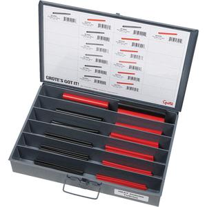 Heat Shrink Tubing Assortment Tray - 300'  6" pieces of ¼"-1" Black Dual Wall Shrink Tube; 228' 6" pieces of ¼"-1" Red Dual Wall Shrink Tube