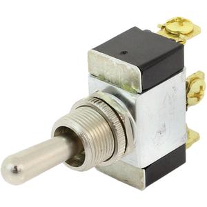 SPDT Momentary Contact 2-Throw Toggle Switch - Construction Equipment, Agricultural Equipment, Material Handling Equipment, Commercial Vehicles, Panel Mount, Screw, 10 A, 15 A, 25 A