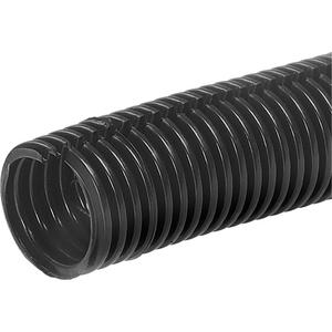 Split Flex Convoluted Tubing - 500', 1/4", Plastic, Black, '-40°C (-40°F) to 93°C (200°F), ASTM D4066PA283