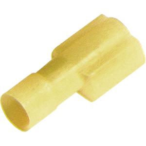 12 - 10 Gauge Male Nylon Quick Disconnects - Yellow, 1, 0.250" FI