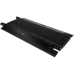 RhinoGuard™ Cable Protector - 5, 36", 19.8", 2", 1.3", 30, 000 lbs. (15 tons), 1.32” with 1.6” center channel, Black