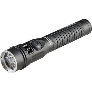 Strion® Handheld Flashlight - LED, 1200, 1.75, 12, Aluminum, Black, Rechargeable, Included, 355 m