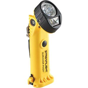 Survivor Pivot® Flashlight - LED, 325, 300, 3.75, 5.5, Nylon Polymer, Yellow, Rechargeable, Included, 396 m