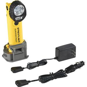 Survivor Pivot® Magnetic Flashlight - LED, 325, 300, 3.75, 5.5, Nylon Polymer, Yellow, Rechargeable, Included, 396 m