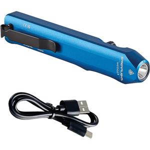 Wedge® Slim Everyday Carry Flashlight - LED, 1000, 300, Aluminum, Blue, Rechargeable, Included, 110 m