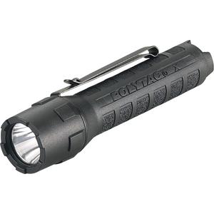 Polytac® X Flashlight - LED, 600, 35, 2.75, 34, Nylon Polymer, Black, CR123A, Included, 205 m, (2) CR123A lithium batteries