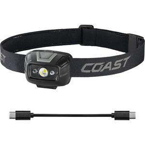 FL20R Dual Colour Wide Angle Flood Headlamp - LED, 520, 2.5, Built-in Lithium Ion, Black, 50 m, Included, Red/Green, 49' (15 m), 98' (30 m), 50 Lumens