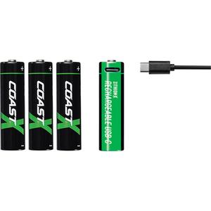 Zithion-X® AA Rechargeable Batteries - Lithium Ion, 2400mAh, 3Wh, 2.5 Hours