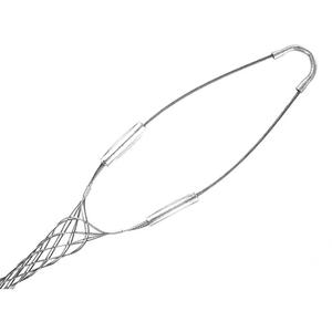 Support Grip - Single U Eye, Galvanized Steel, 0.7" - 0.85", 1900 lbs., 9", 8", Closed, Single Weave