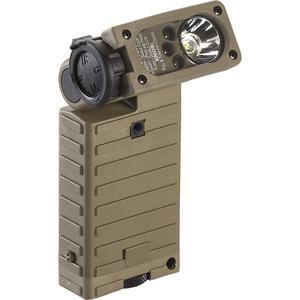 Sidewinder® X High-Output Multi-Fuel Military Light with Tilting Head - LED, 275, 4.75, Nylon Polymer, Tan, AA, Included, 113 m, White / 2 LED Color Options (Red, Green, or Blue) / IR LEDs