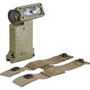 Sidewinder® X High-Output Multi-Fuel Aviation Light with Tilting Head - LED, 275, 4.75, Nylon Polymer, Tan, AA, Included, 113 m, White / Green / Blue / IR LEDs, Molle Retainer