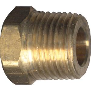 Hex Head Cored Plug - Pipe, Brass, 1/2", FPT, 1200 PSI, 1 Year