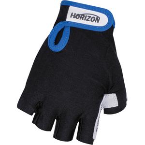 Vibration Dampening Fingerless Gloves - X-Large, Hook & Loop, Goatskin, Black & White